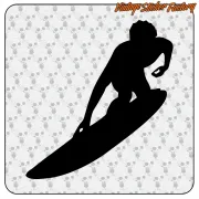 Pegatina Surfer de vinilo troquelado