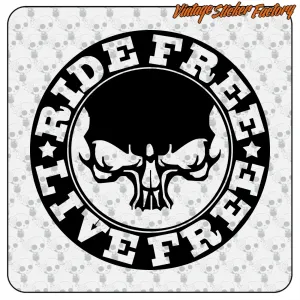 RIDE FREE AUFKLEBER. KAUFEN SIE VINYLAUFKLEBER.