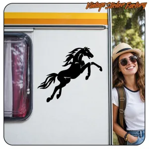 Autocollant cheval en vinyle découpé