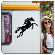 Cut vinyl horse sticker