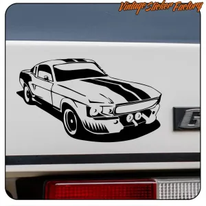 Autocollant Mustang décoratif en vinyle