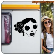 Autocollant Crâne Día de Muertos Custom Culture