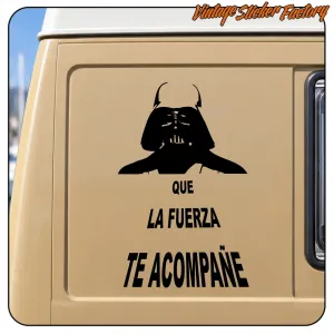 Pegatina DARTH VADER: Que la Fuerza te Acompañe. Comprar pegatinas.