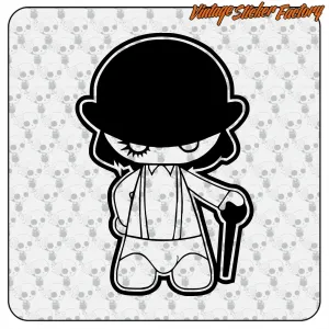 CLOCKWORK ORANGE -2 AUFKLEBER. KAUFEN SIE VINYLAUFKLEBER.