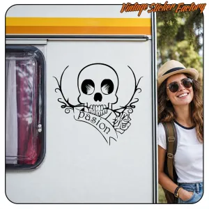 SKULL Custom Culture Skull Sticker