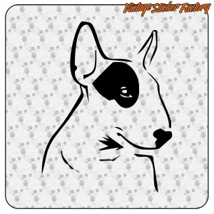 Pegatina BULL TERRIER 1. Comprar pegatinas.