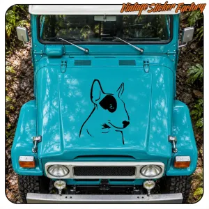 BULL TERRIER 1 STICKER. BUY VINYL STICKERS.