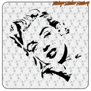 MARILYN -3 STICKER. BUY VINYL STICKERS.