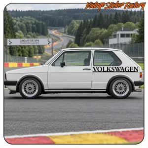 Volkswagen Aufkleber Retro. KAUFEN SIE VINYLAUFKLEBER.