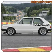Volkswagen Aufkleber Retro. KAUFEN SIE VINYLAUFKLEBER.