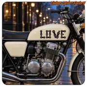 LOVE BIKE -1 AUFKLEBER. KAUFEN SIE VINYLAUFKLEBER.