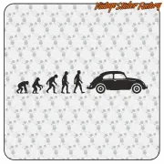 Evolution Beetle Aufkleber aus Schneidevinyl