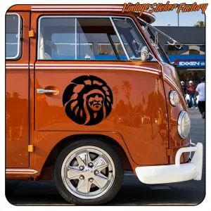 INDIAN FACE STICKER. BUY VINYL STICKERS.