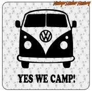 YES WE CAMP Sticker for Campervans and Vans