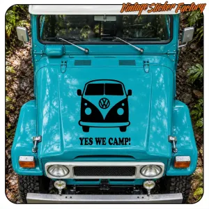YES WE CAMP Sticker for Campervans and Vans