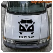 Pegatina YES WE CAMP para camper y furgoneta