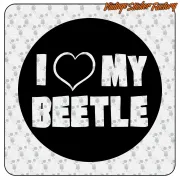 I LOVE MY BEETLE STICKER. BUY VINYL STICKERS.