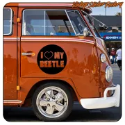 Pegatina I LOVE MY BEETLE. Comprar pegatinas.