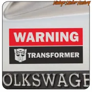 WARNING TRANSFORMER AUFKLEBER. KAUFEN SIE VINYLAUFKLEBER.