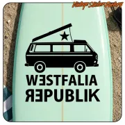 Pegatina WESTFALIA REPUBLIK. Comprar pegatinas.