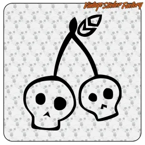 Pegatina CHERRY SKULL. Comprar pegatinas.