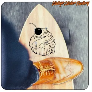 CUPCAKE AUFKLEBER. KAUFEN SIE VINYLAUFKLEBER.