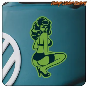 PIN UP ZOMBIE STICKER. BUY VINYL STICKERS.