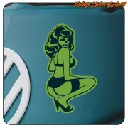PIN UP ZOMBIE STICKER. BUY VINYL STICKERS.