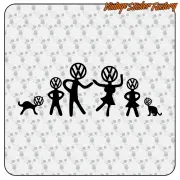 VW FAMILY STICKER. BUY VINYL STICKERS.