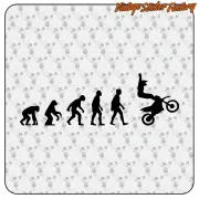 AUTOCOLLANT ÉVOLUTION DU MOTOCROSS. ACHETEZ DES AUTOCOLLANTS EN VINYLE.