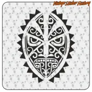 Autocollant Masque Tiki Décoratif