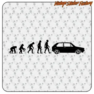 EVOLUTION GOLF MK1 STICKER. BUY VINYL STICKERS.