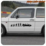 VW Golf Cabrio Mk1 Evolutions-Aufkleber