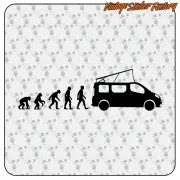 Pegatina EVOLUCION RENAULT TRAFIC CAMPER. Comprar pegatinas.