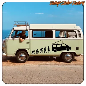 EVOLUTION RENAULT TRAFFIC CAMPER AUFKLEBER. KAUFEN SIE VINYLAUFKLEBER.