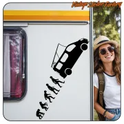 EVOLUTION RENAULT TRAFFIC CAMPER AUFKLEBER. KAUFEN SIE VINYLAUFKLEBER.