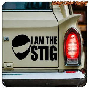 ICH BIN THE STIG AUFKLEBER. KAUFEN SIE VINYLAUFKLEBER.