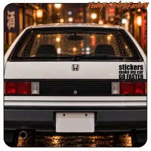 Pegatina STICKERS MAKE MY CAR GO FASTER. Comprar pegatinas.