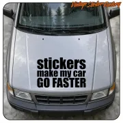 STICKERS MAKE MY CAR GO FASTER -4 AUFKLEBER. KAUFEN SIE VINYLAUFKLEBER.