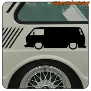 AUTOCOLLANT LOW PANELED VW T3. ACHETEZ DES AUTOCOLLANTS EN VINYLE.