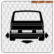 Pegatina VW T3 LOW. Comprar pegatinas.