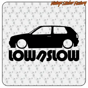 AUTOCOLLANT VW GOLF LOW 1. ACHETEZ DES AUTOCOLLANTS EN VINYLE.