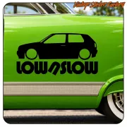VW GOLF LOW 1 AUFKLEBER. KAUFEN SIE VINYLAUFKLEBER.