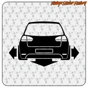 VW GOLF LOW 2 STICKER. BUY VINYL STICKERS.