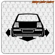 Autocollant VW Golf Low | Vinyle décoratif