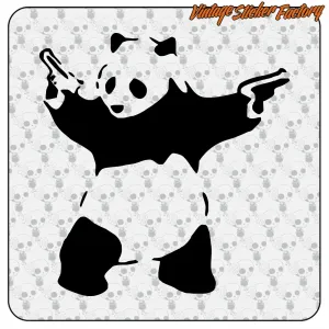 Banksy Panda Aufkleber – Street Art Vinyl