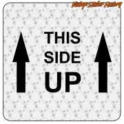 Pegatina THIS SIDE UP para 4x4 y equipamiento