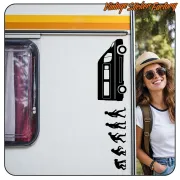 Sticker Évolution Fiat Ducato pour campervan