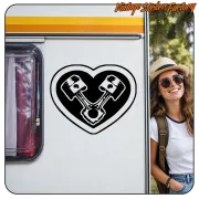 Sticker pistons tattoo Custom Culture