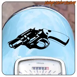 Autocollant revolver tattoo et Custom Culture